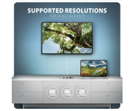 Axagon HMC-CUB83X2 USB-C 10Gbps DUAL 4K DISPLAY 7in1 hub - 1485458 - zdjęcie 7
